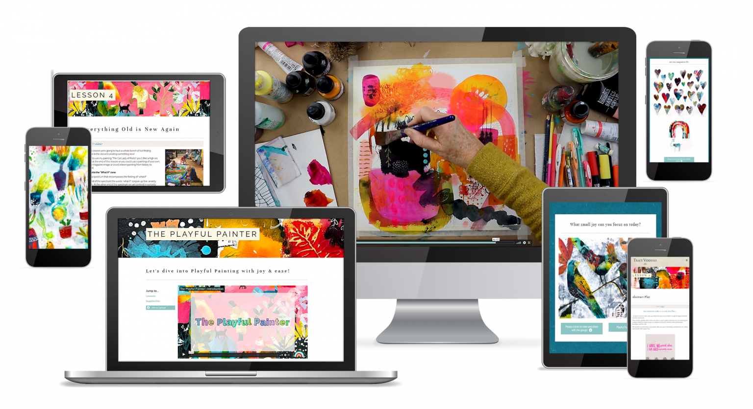 Online Abstract Art Classes | The Playful Painter